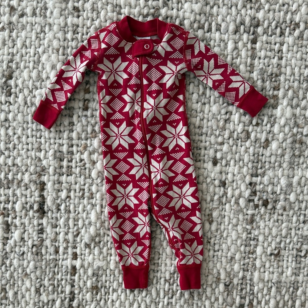 Hanna Andersson Festive Red and White Kids Pajamas